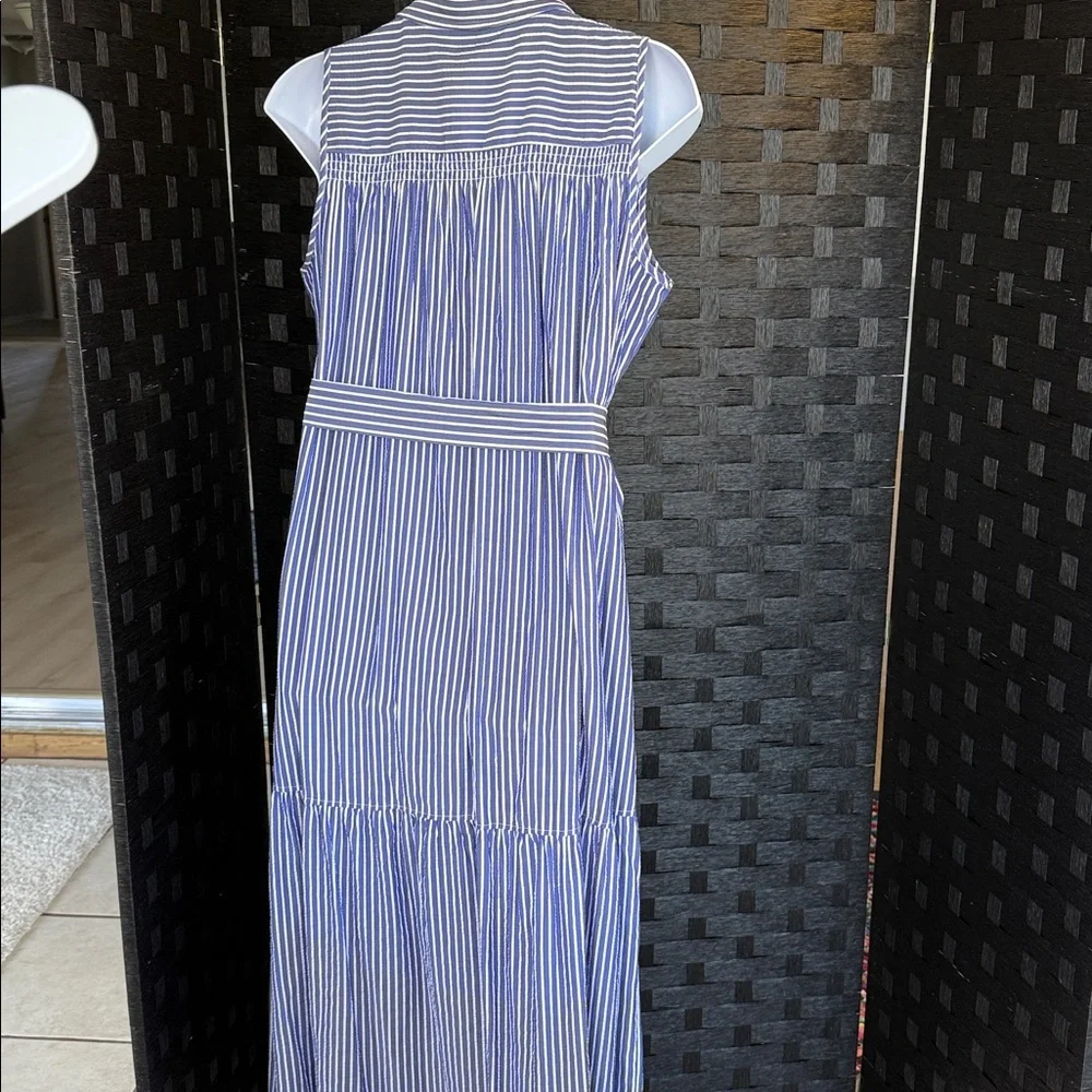 Tommy Hilfiger Blue and White Striped Maxi Dress - Picture 5 of 6
